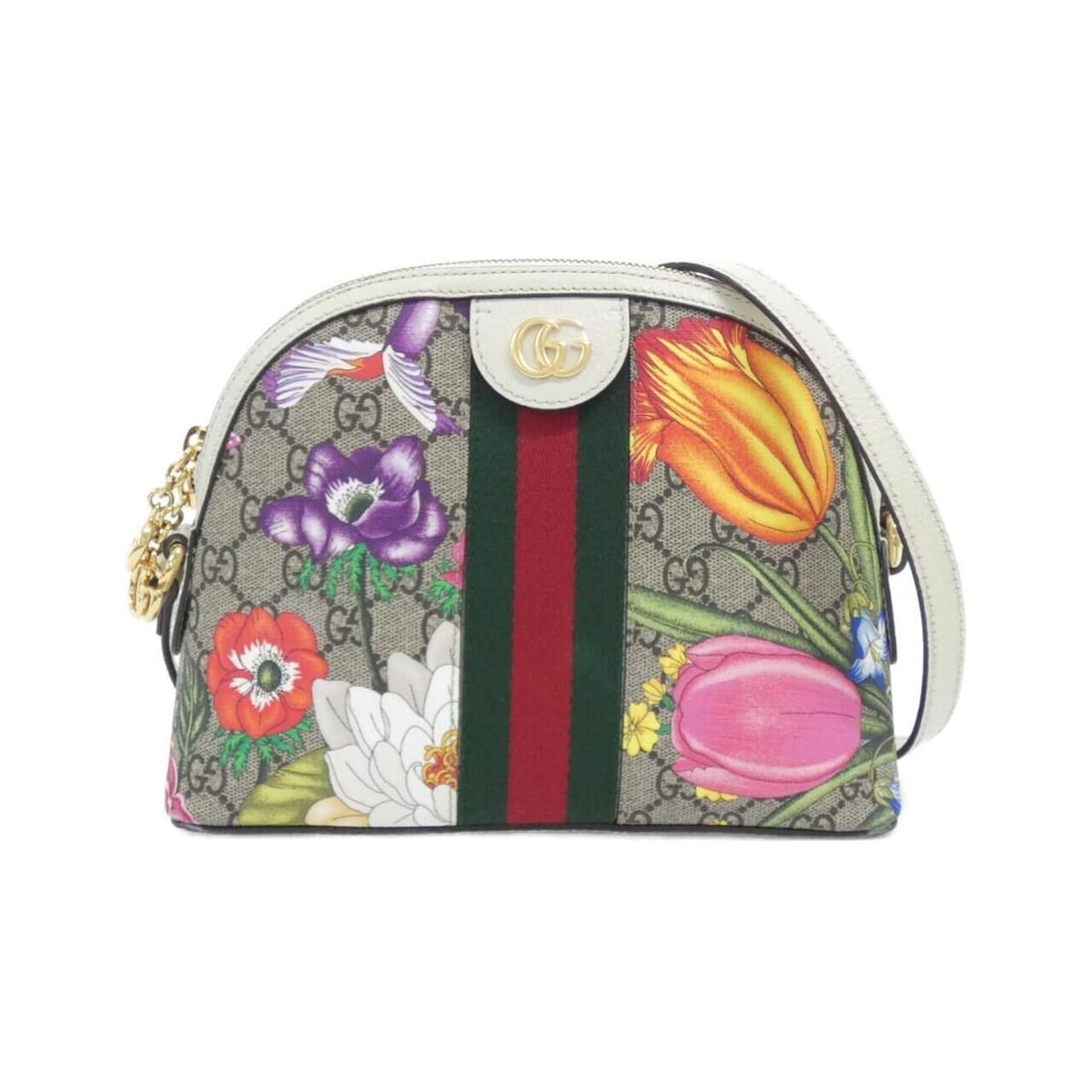 Gucci OPHIDIA 499621 HV8AC Shoulder Bag: --- Catalog ---Category: SizeSize (HxWxD): 18cm x 23cm x 8cm / 7.08'' x 9.05'' x 3.14''Category: DesignType: Shoulder bagColor: Beige, Multi-color, WhiteGender: WomenMaterial: GG Supreme Hardware