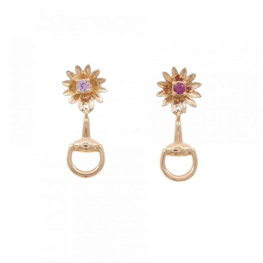 Gucci Ruby Earrings: --- Catalog ---Category: SizeSize (HxWxD): 18.30mm x 7.20mm / 0.72'' x 0.28''Category: DesignType: Stud earringsStone: Ruby, SapphireGender: WomenMaterial: Pink gold (18K)Category: GeneralBrand: