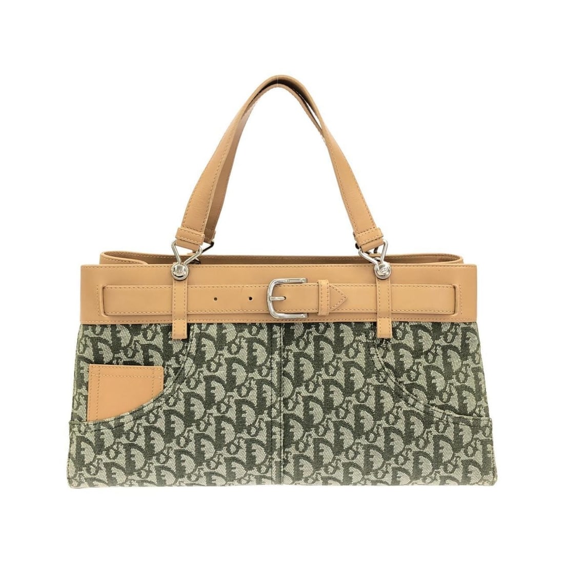 Christian Dior handbag: --- Catalog ---Category: SizeSize (HxWxD): 20.5cm x 38cm x 9cm / 8.07'' x 14.96'' x 3.54''Category: DesignType: HandbagColor: GreenGender: Women,MenMaterial: Canvas , Leather Hardware Color: