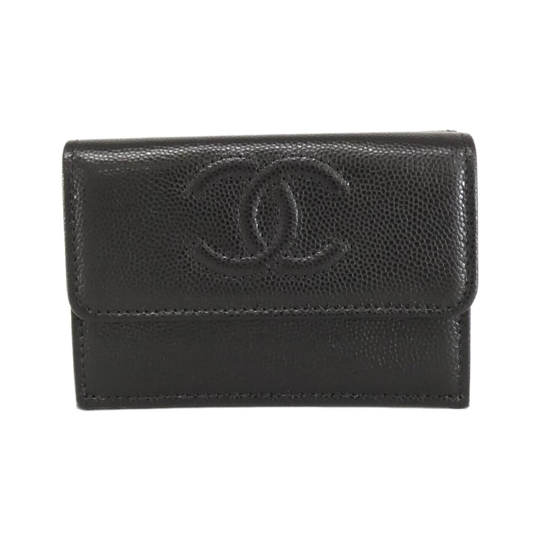 Chanel AP4655 Wallet: --- Catalog ---Category: SizeSize (HxWxD): 8cm x 11cm x 3cm / 3.14'' x 4.33'' x 1.18''Category: DesignType: Wallet (tri-fold)Color: BlackGender: WomenMaterial: Grained Calfskin Category: GeneralMPN: