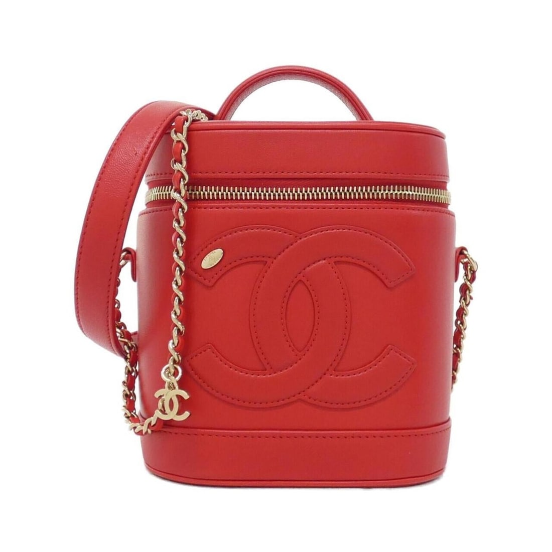 Chanel AS0323 handbag: --- Catalog ---Category: SizeSize (HxWxD): 16.5cm x 14.5cm x 11.5cm / 6.49'' x 5.7'' x 4.52''Category: DesignType: HandbagColor: Red colorGender: WomenMaterial: Leather Hardware Color: