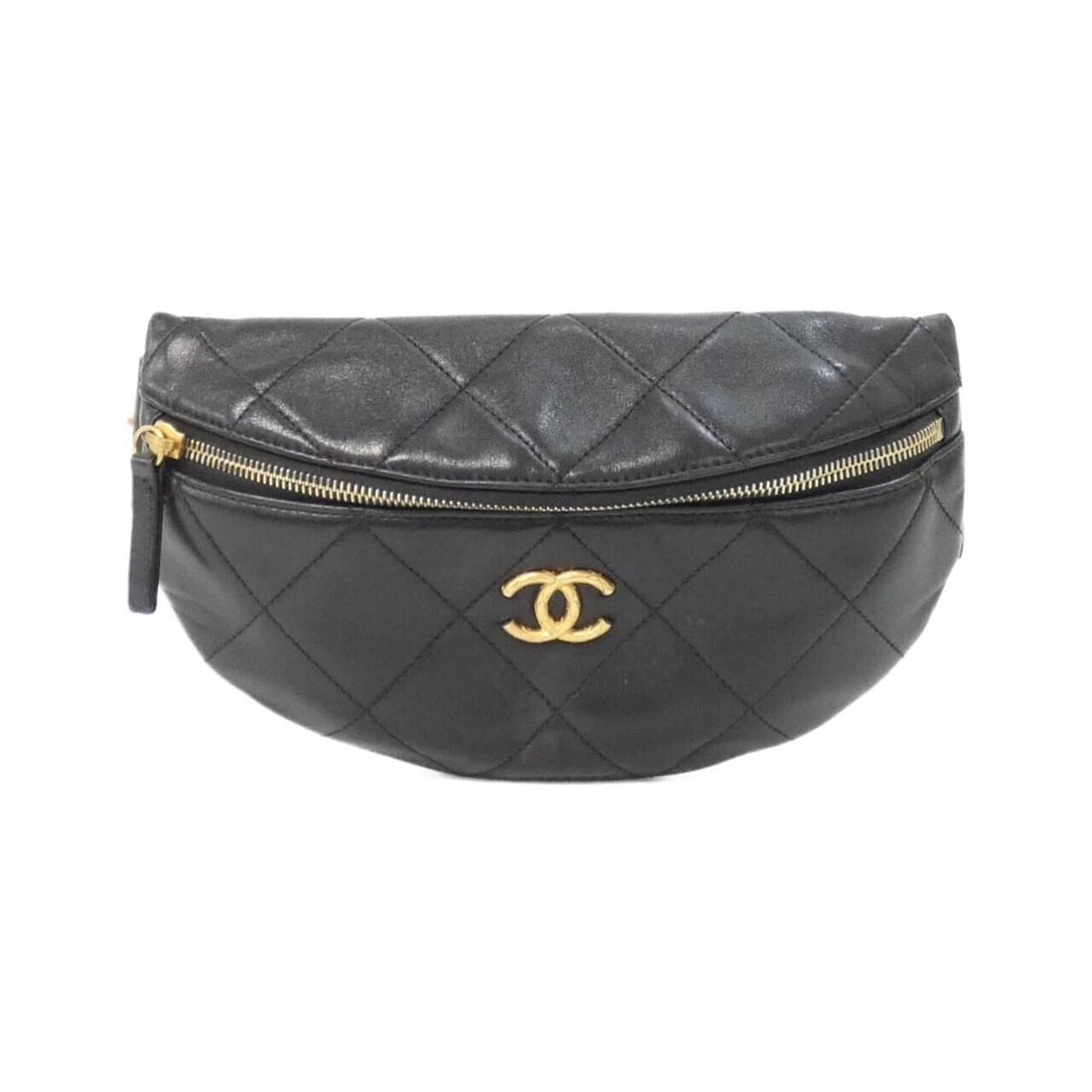 Chanel AS4860 Waist Bag: --- Catalog ---Category: SizeSize (HxWxD): 16cm x 26cm x 7cm / 6.29'' x 10.23'' x 2.75''Category: DesignType: Fanny packColor: BlackGender: WomenMaterial: Leather Hardware Color: Matte