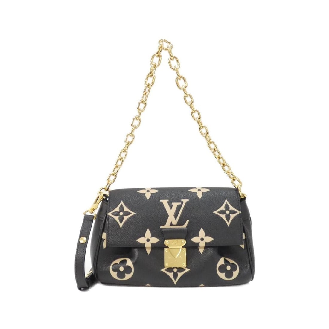 Louis Vuitton Bicolor Monogram Empreinte Favorite M45859 Shoulder Bag: --- Catalog ---Category: SizeWeight: 610g / 1.34lb.Size (HxWxD): 14cm x 24cm x 9cm / 5.51'' x 9.44'' x 3.54''Strap Length: 61cm - 102cm / 24.01'' - 40.15''Handle Length: 55cm / 21.65''Category: