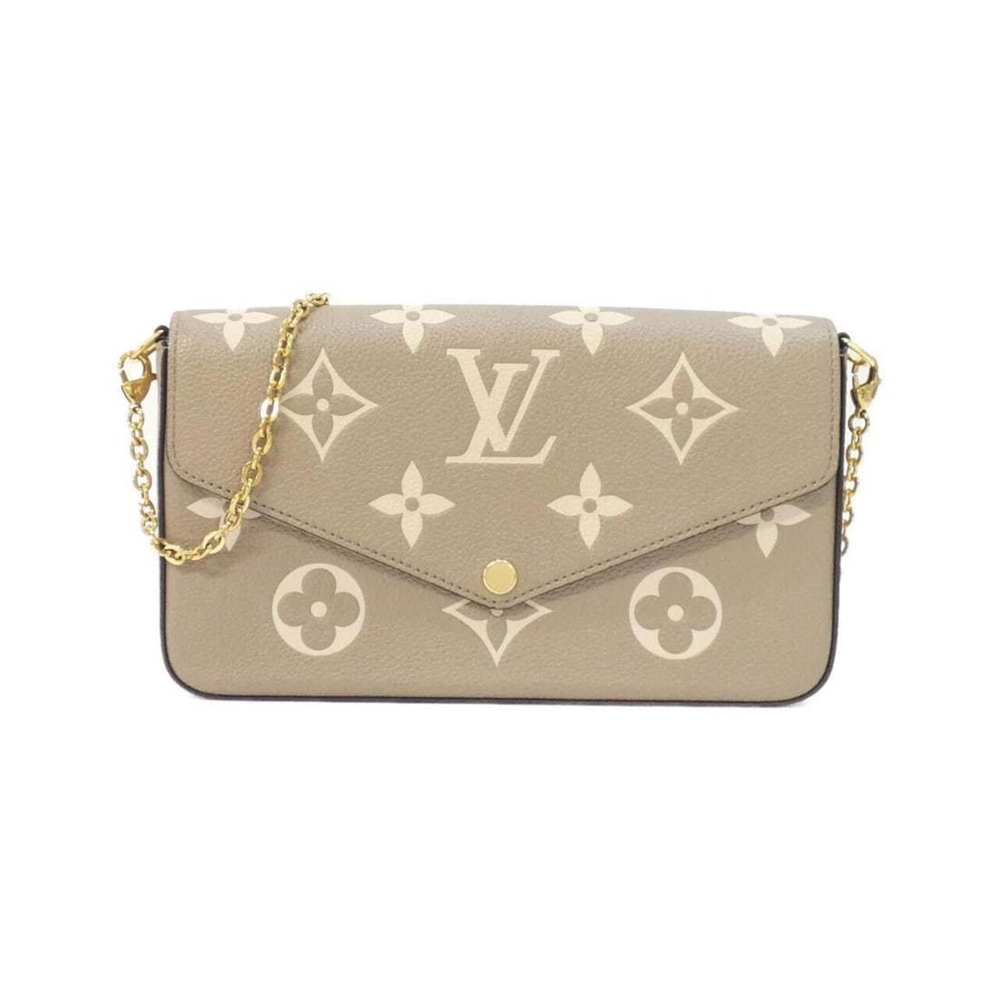 Louis Vuitton Bicolor Monogram Empreinte Pochette Felicie M69977 Shoulder Bag: --- Catalog ---Category: SizeWeight: 350g / 12.34oz.Size (HxWxD): 12cm x 21cm x 3cm / 4.72'' x 8.26'' x 1.18''Strap Length: 117cm / 46.06''Category: DesignType: Pochette, Shoulder bagColor: Bicolor,