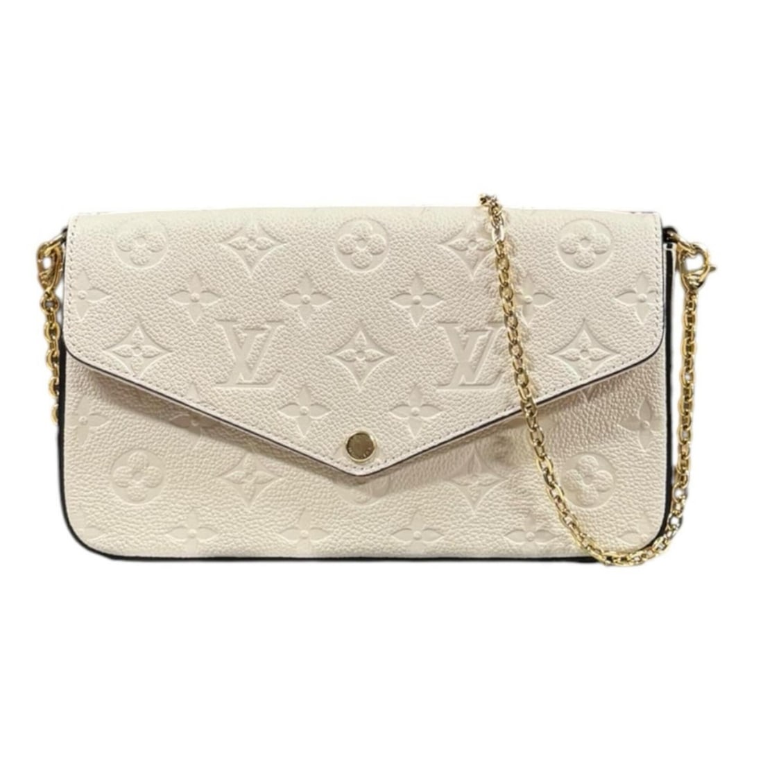 Louis Vuitton Pochette Felicie Monogram Empreinte Shoulder Bag, M82363 White, Women's, LOUIS VUITTON (1 of 12)
