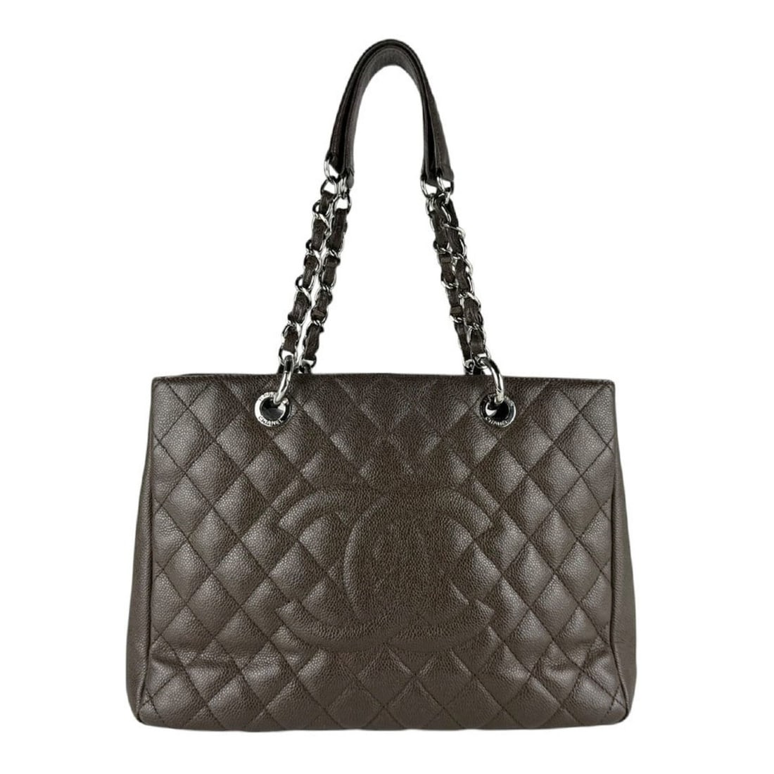 Chanel GST Shoulder Bag, Caviar Leather, Brown, Women's, z9805: --- Catalog ---Category: SizeSize (HxWxD): 25cm x 33cm x 13cm / 9.84'' x 12.99'' x 5.11''Category: DesignType: Shoulder bagColor: BrownGender: WomenMaterial: Grained Calfskin Category: GeneralBrand: C