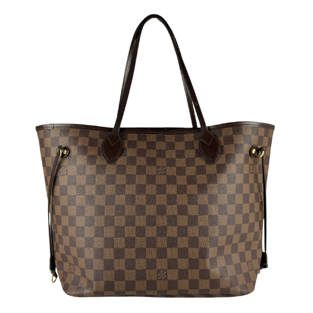 Louis Vuitton LOUIS VUITTON Damier Neverfull MM Handbag, Canvas, Ebene, Men's/Women's, N51105 z9809 (1 of 15)