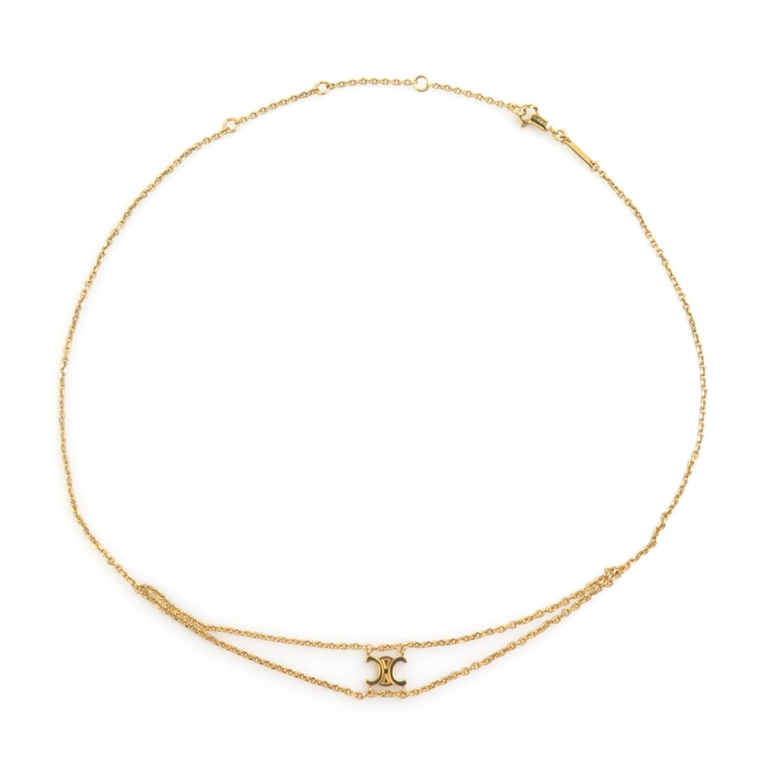 Celine Triomphe Metal Gold Necklace for Women h32230i (1 of 10)