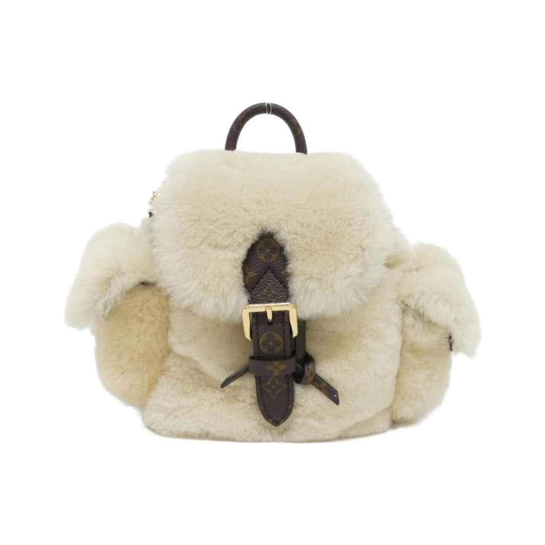 Louis Vuitton LV SKI Nano Teddy Backpack M11919 Rucksack: --- Catalog ---Category: SizeSize (HxWxD): 16cm x 17cm x 13cm / 6.29'' x 6.69'' x 5.11''Category: DesignType: BackpackGender: WomenMaterial: Coated canvas , Leather Leather/Fur Type: MoutonCategory: