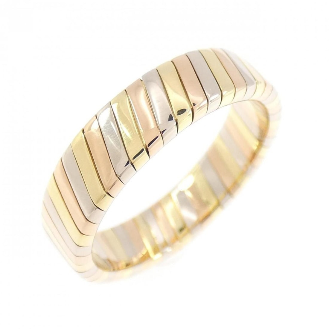 Bvlgari Tubogas Ring: --- Catalog ---Category: SizeJP Size: 11US Size: 6Category: DesignType: Band ringGender: WomenMaterial: Pink gold (18K), White gold (18K), Yellow gold (18K)Category: GeneralBrand: Bvlgari--- Item