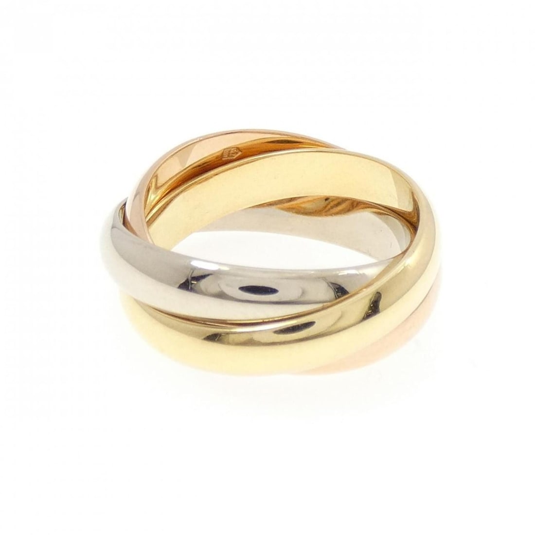 Cartier Trinity Ring: --- Catalog ---Category: SizeJP Size: 14US Size: 7Category: DesignType: Band ringColor: Gold, Pink gold, SilverGender: WomenMaterial: Pink gold (18K), White gold (18K), Yellow gold (18K)Category: Gene