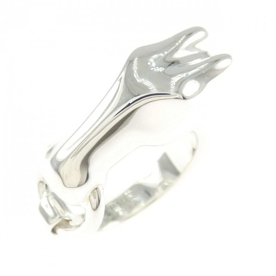 Hermes Hermès Galop Ring: --- Catalog ---Category: SizeUS Size: 6.5Brand Size: 53Category: DesignType: Band ringGender: WomenMaterial: Silver 925Category: GeneralMPN: H113603BBrand: Hermes--- Item List ---Section: