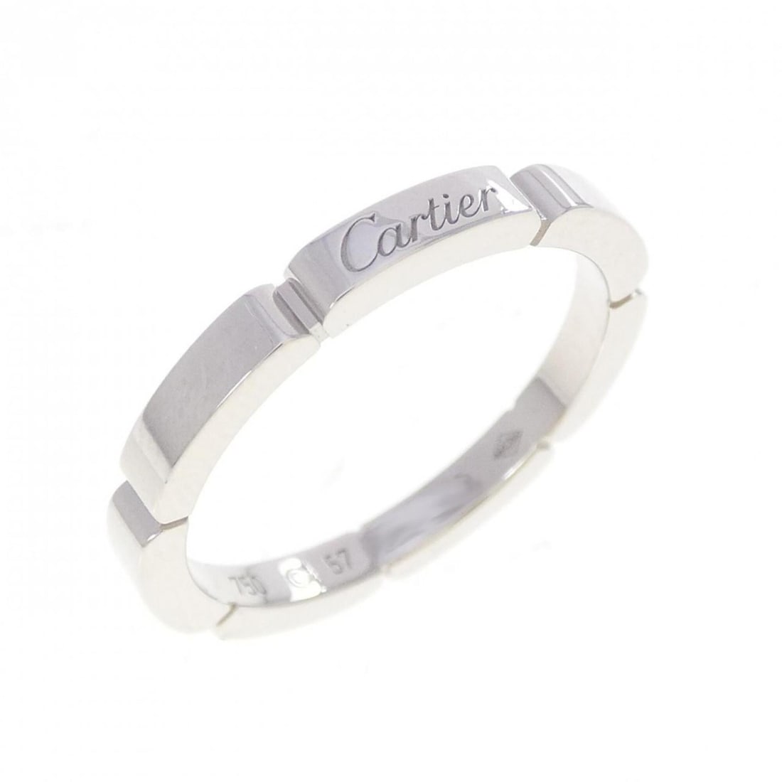 Cartier Maillon Panthère Ring: --- Catalog ---Category: SizeUS Size: 8.5Brand Size: 57Category: DesignType: Band ringColor: White goldGender: Women,MenMaterial: White gold (18K)Category: GeneralMPN: B4085100Brand: Cartier--- Item L