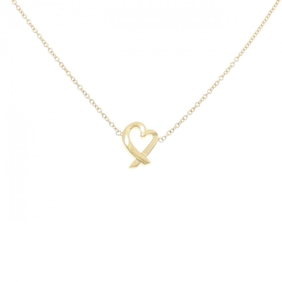 Tiffany Loving Heart Necklace: --- Catalog ---Category: SizePendant Size: 10mm x 7.7mm / 0.39'' x 0.3''Neck Circumference: 46 cm / 18.11''Category: DesignColor: Yellow goldGender: WomenMaterial: Yellow goldPendant Type: