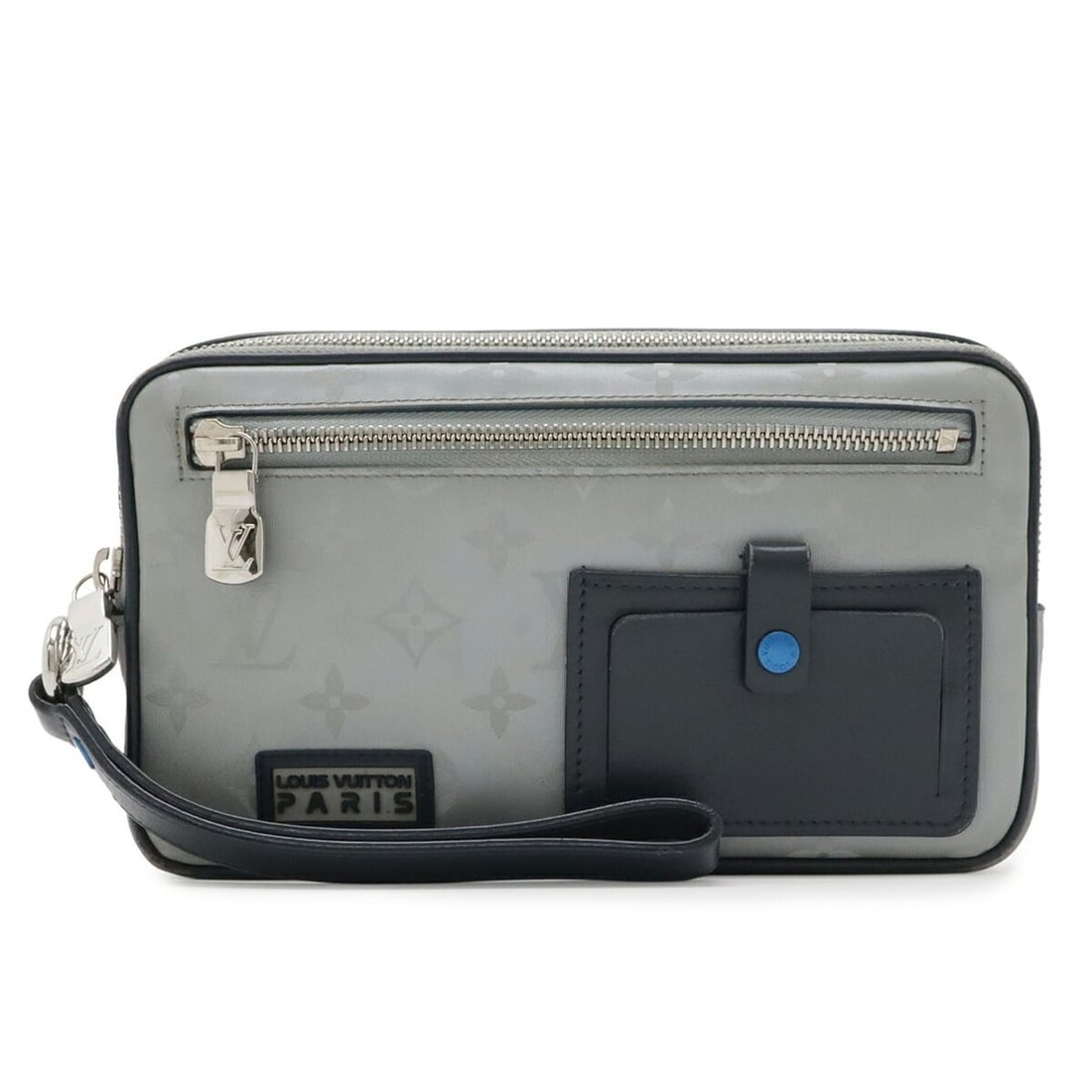 LOUIS VUITTON Louis Vuitton Monogram Satellite Alpha Clutch Bag Second M44171 (1 of 16)