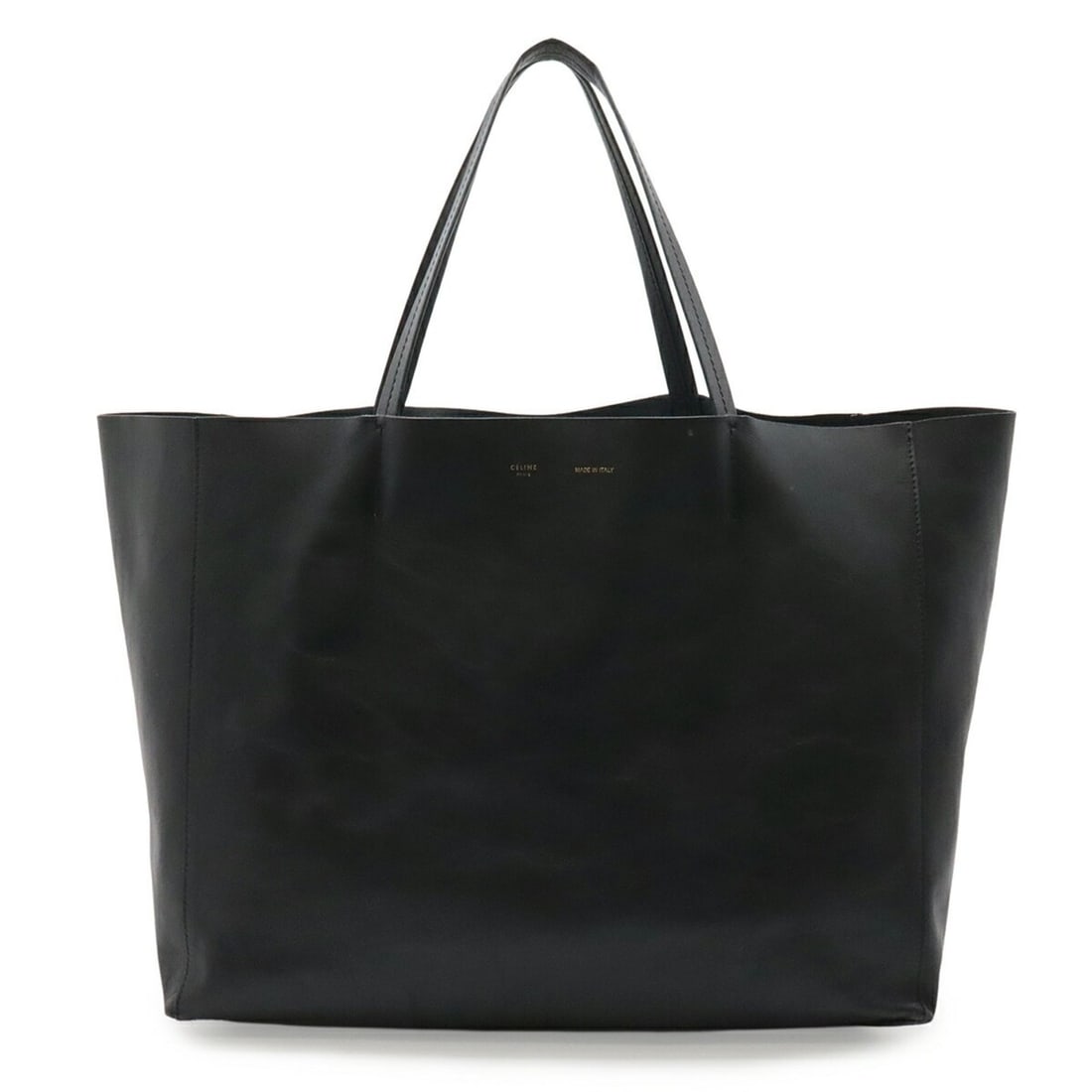 CELINE Horizontal Cabas Tote Bag, Large Tote, Shoulder Calf Leather, Black, 166113: --- Catalog ---Category: SizeSize (HxWxD): 32cm x 39.5cm x 19.5cm / 12.59'' x 15.55'' x 7.67''Category: DesignType: Shoulder bag, Tote bagColor: BlackGender: Women,MenCategory: GeneralMPN: