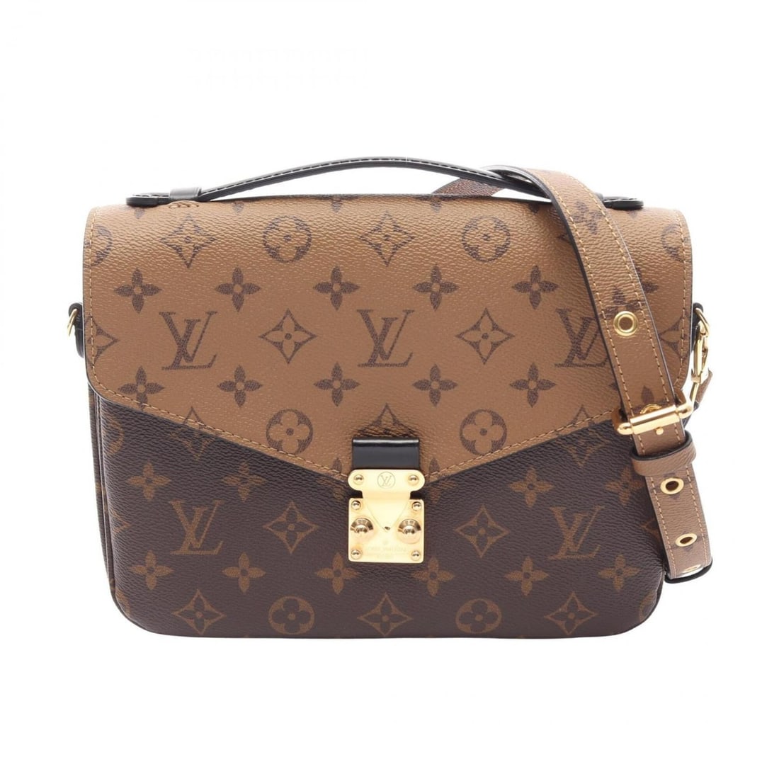 Louis Vuitton Pochette Metis MM 2-Way Handbag, Coated Canvas and Leather, Monogram Reverse, Women's, (1 of 20)