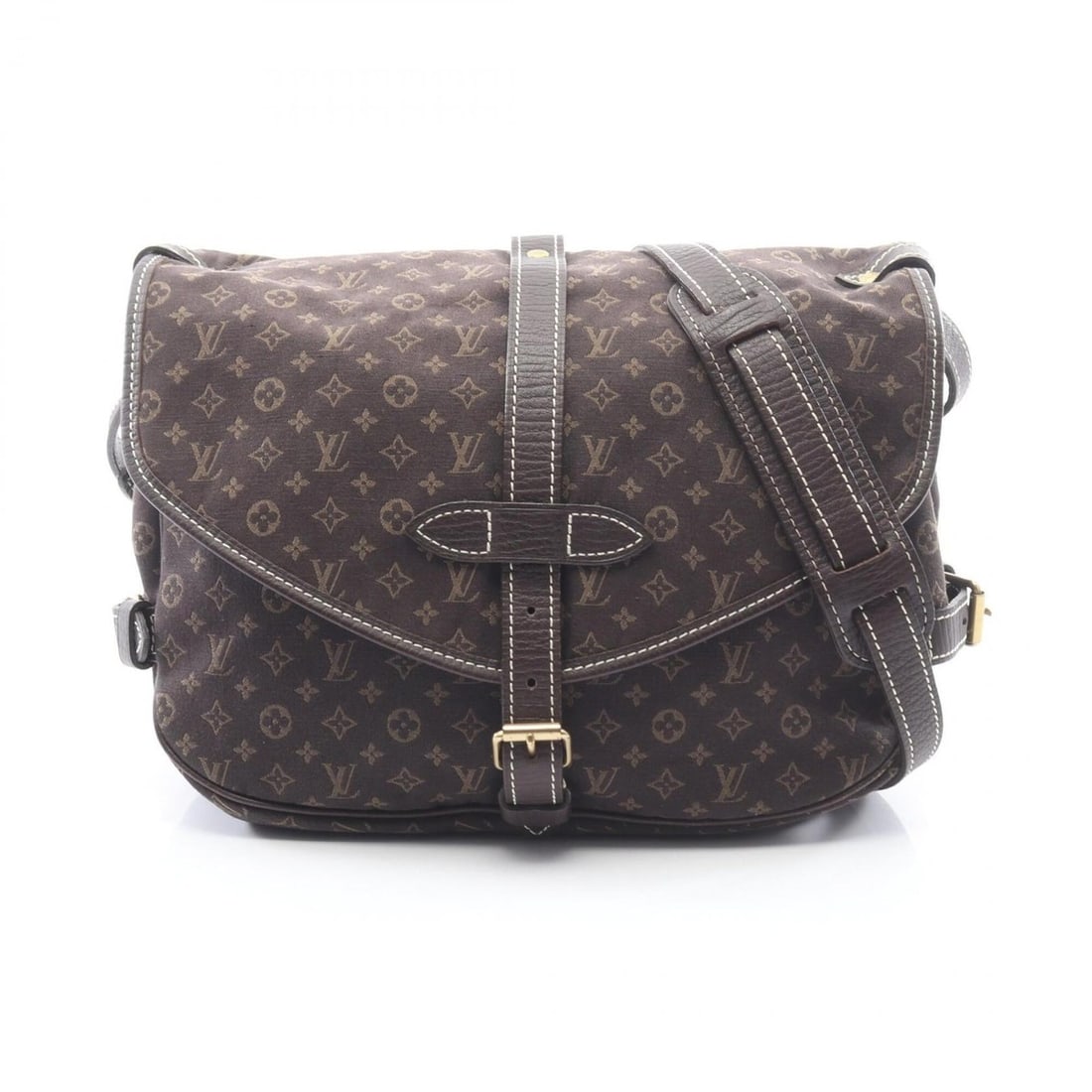 Louis Vuitton Saumur Shoulder Bag/Handbag, Canvas and Leather, Monogram Mini Lin, Women's, Brown,: --- Catalog ---Category: SizeSize (HxWxD): 21cm x 28cm x 6cm / 8.26'' x 11.02'' x 2.36''Category: DesignType: Handbag, Shoulder bagColor: Brown, EbeneGender: WomenMaterial: Monogram Mini Lin , Canvas 