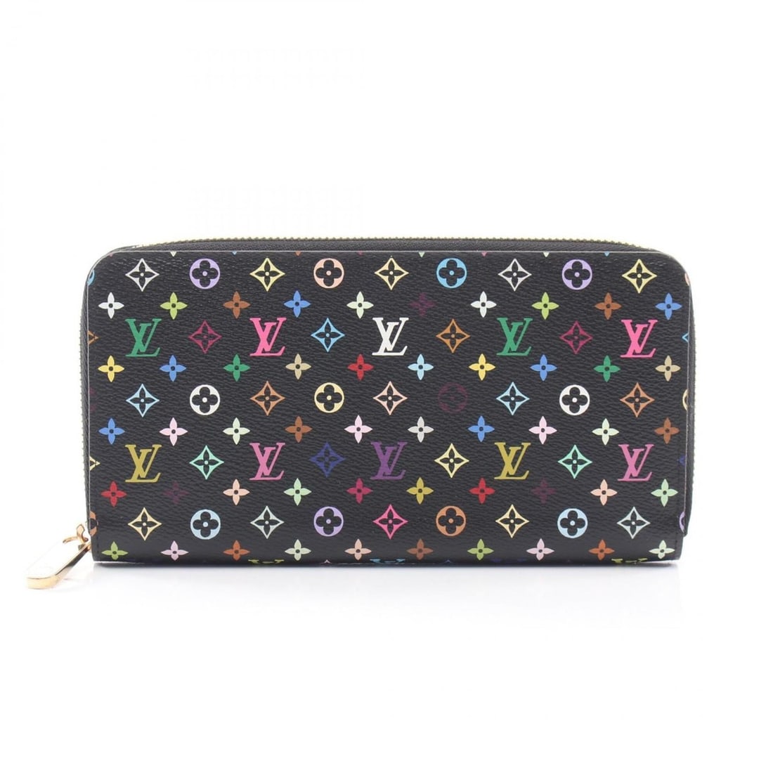 Louis Vuitton Zippy Wallet Round Long Wallet, Canvas, Monogram Multicolor, Women's, Black, M60243 (1 of 17)