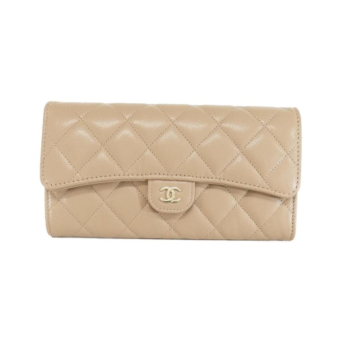 Chanel Timeless Classic Line AP0241 Wallet: --- Catalog ---Category: SizeSize (HxWxD): 10cm x 19cm x 3cm / 3.93'' x 7.48'' x 1.18''Category: DesignType: Long wallet (bi-fold)Color: BeigeGender: WomenMaterial: Grained Calfskin Category: