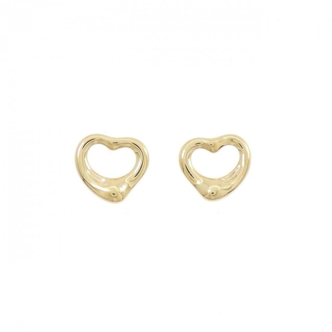 Tiffany Open Heart Earrings: --- Catalog ---Category: SizeSize (HxWxD): 9.70mm x 10.80mm / 0.38'' x 0.43''Category: DesignType: Stud earringsGender: WomenMaterial: Yellow gold (18K)Category: GeneralBrand: Tiffany--- Item List