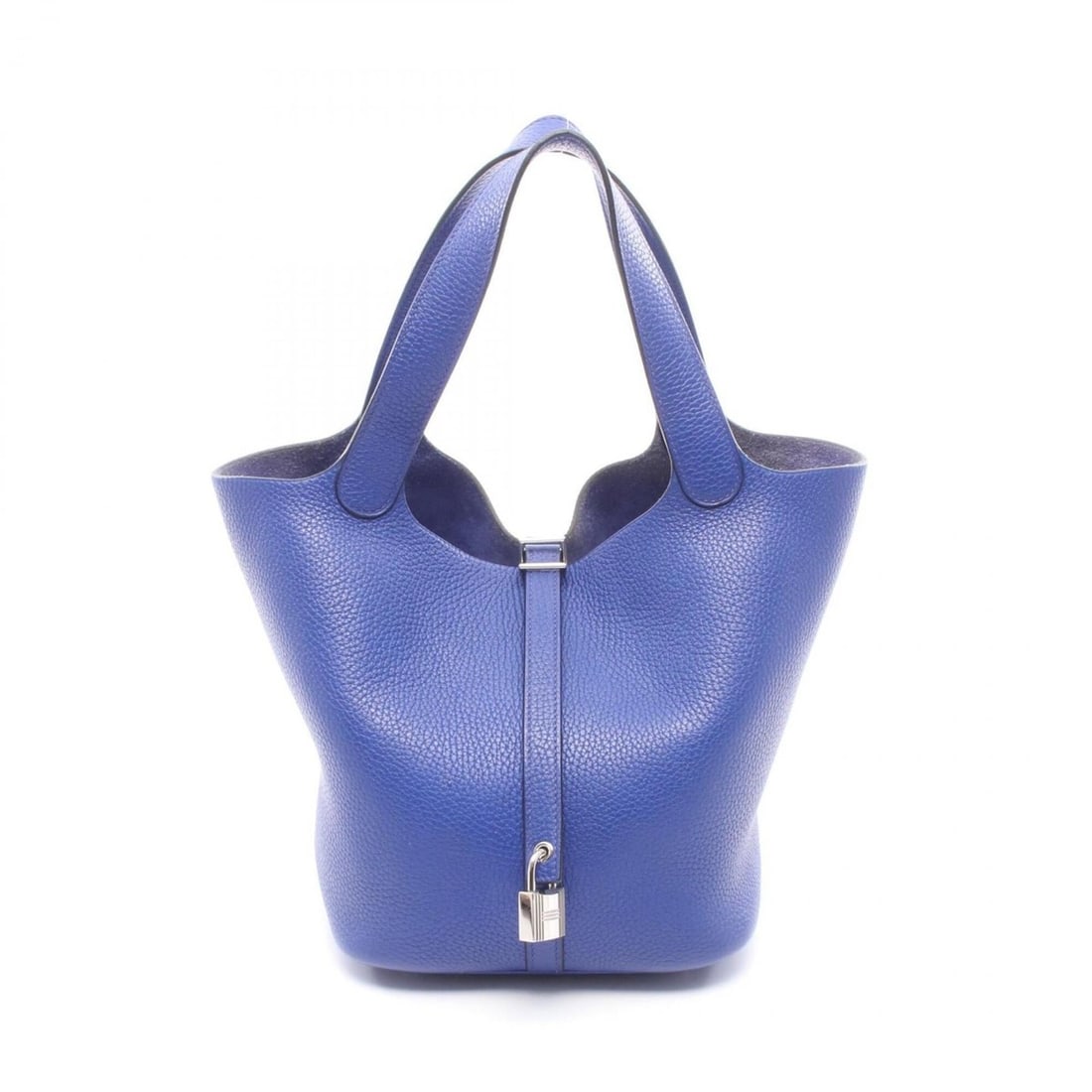Hermes Picotin Lock MM Handbag, Leather, Taurillon Clemence Women's, Blue, 060991CK: --- Catalog ---Category: SizeSize (HxWxD): 21cm x 22cm x 17cm / 8.26'' x 8.66'' x 6.69''Category: DesignType: HandbagColor: BlueGender: WomenMaterial: Taurillon clemence leather Category: GeneralMPN: 