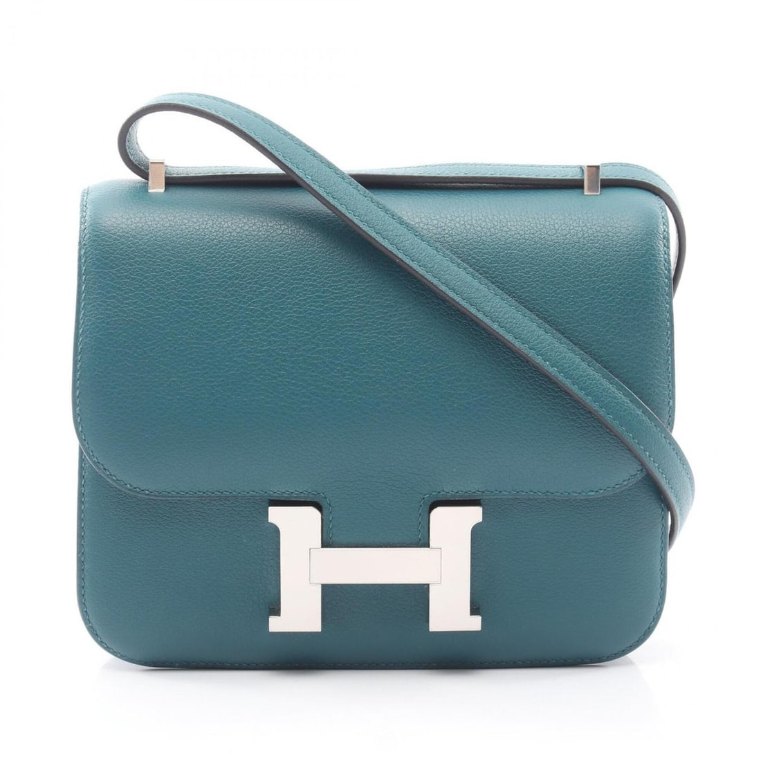 Hermes Constance 3 Mini Shoulder Bag/Handbag, Leather, Evercolor, Women's, Green (1 of 10)