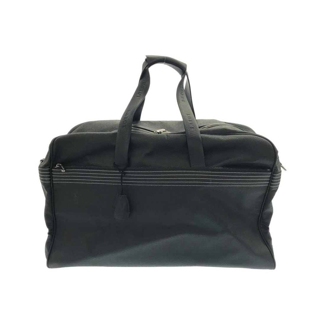 Loewe Boston bag: --- Catalog ---Category: SizeSize (HxWxD): 32cm x 56cm x 20cm / 12.59'' x 22.04'' x 7.87''Category: DesignColor: BlackGender: WomenMaterial: Coated canvas Category: GeneralBrand: Loewe--- Item List --