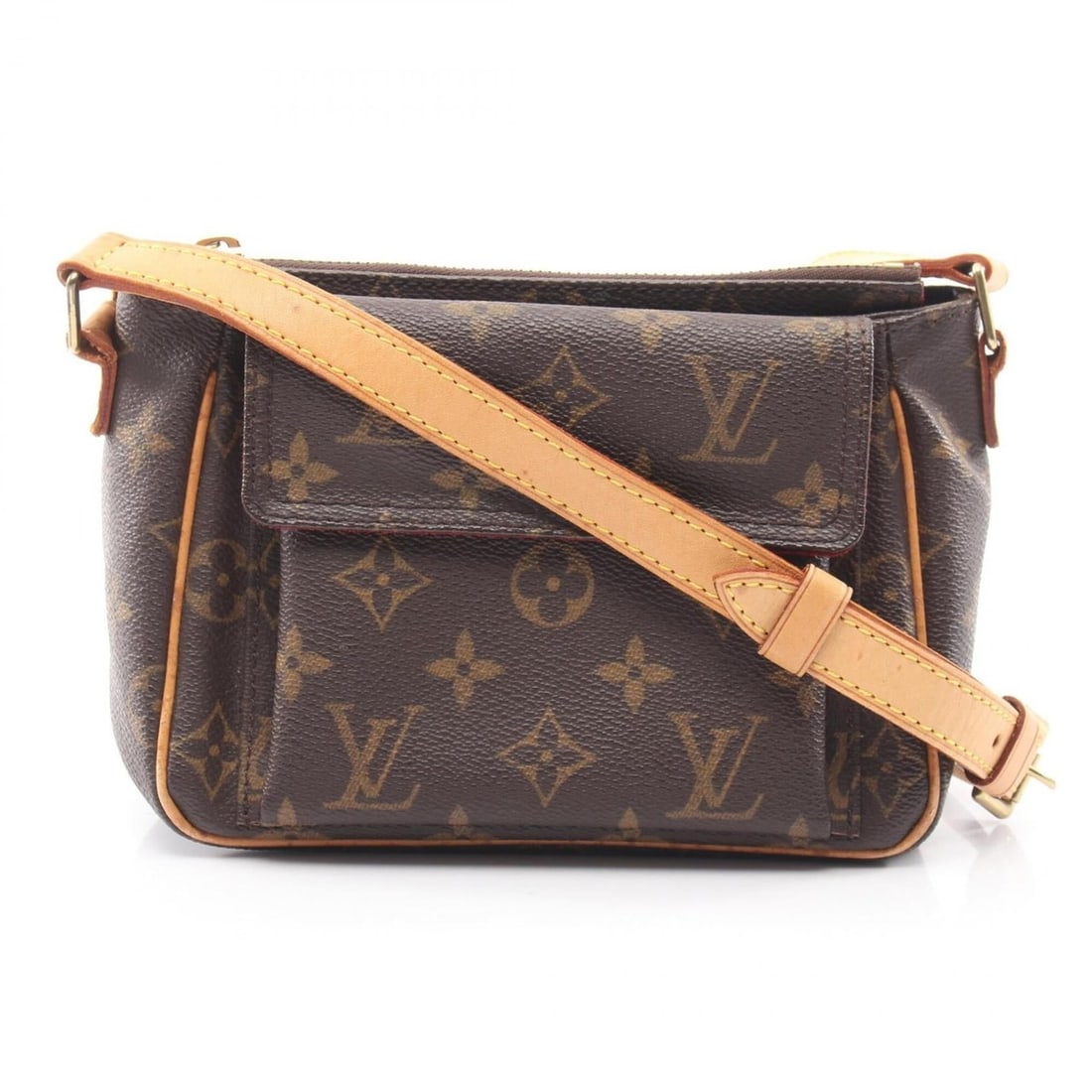 Louis Vuitton LOUIS VUITTON Vivacite PM Shoulder Bag Handbag Coated Canvas Leather Monogram Women's: --- Catalog ---Category: SizeSize (HxWxD): 13cm x 18cm x 8.5cm / 5.11'' x 7.08'' x 3.34''Category: DesignType: Handbag, Shoulder bagColor: BrownGender: WomenMaterial: Coated canvas , Leather Category: