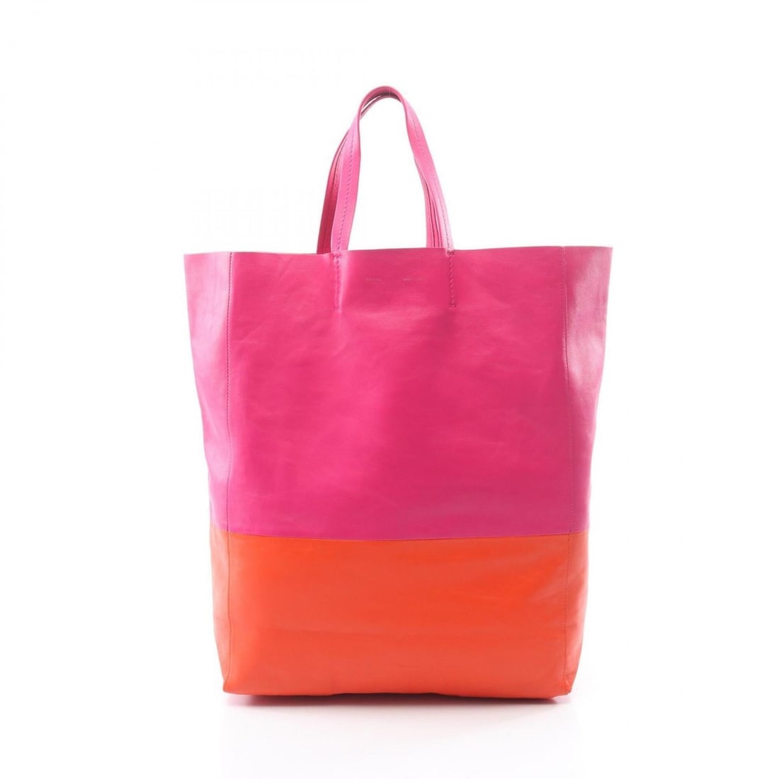 Celine Horizontal Cabas Tote Bag Handbag Leather Women's Pink Orange: --- Catalog ---Category: SizeSize (HxWxD): 41cm x 31cm x 13cm / 16.14'' x 12.2'' x 5.11''Category: DesignType: Handbag, Tote bagColor: Orange, PinkGender: WomenMaterial: Leather Category: GeneralBrand