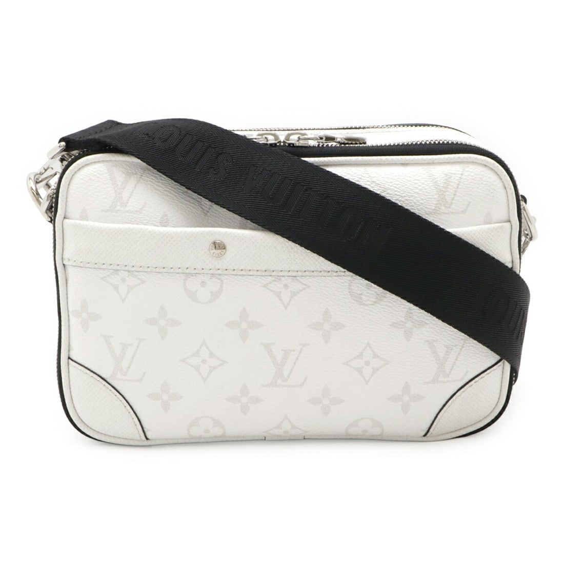 LOUIS VUITTON Taigarama Alpha Shoulder Bag, Optic White, M31069: --- Catalog ---Category: SizeWeight: 630g / 1.38lb.Size (HxWxD): 15cm x 26cm x 7cm / 5.9'' x 10.23'' x 2.75''Strap Length: 162cm / 63.77''Category: DesignType: Shoulder bagColor: WhiteGender: MenMater