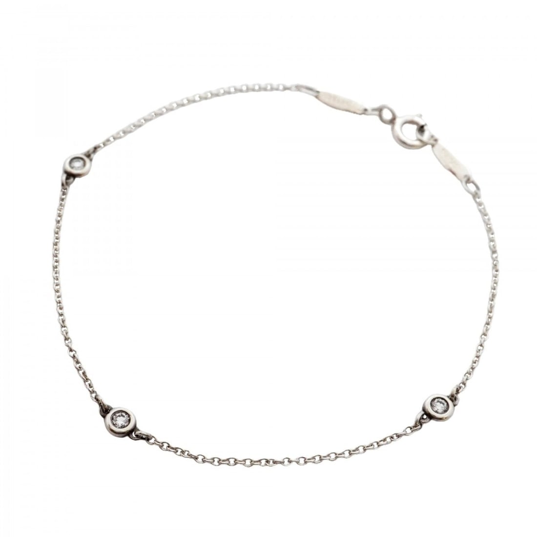 Tiffany & Co. By the Yard Bracelet, 3PD (Diamonds), Sterling Silver 925, Ladies' (1 of 12)
