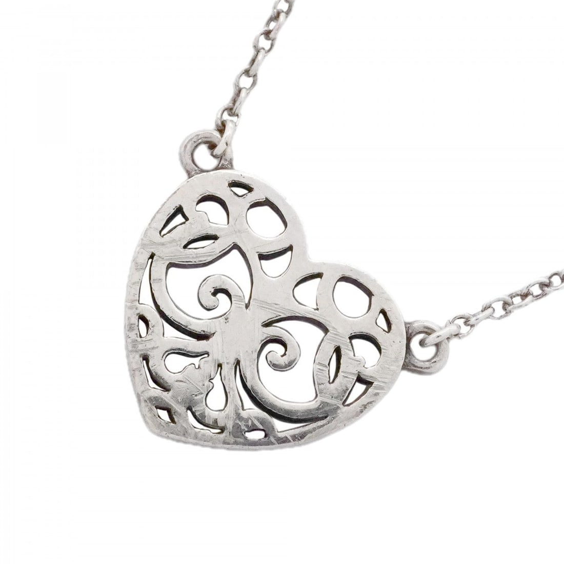 Tiffany & Co. Enchanted Heart Necklace, Sterling Silver 925, Women's: --- Catalog ---Category: SizePendant Size: 10.4mm x 11.3mm / 0.4'' x 0.44''Neck Circumference: 41 cm / 16.14''Category: DesignGender: WomenMaterial: Silver 925Necklace Type: NecklaceCategory: GeneralB
