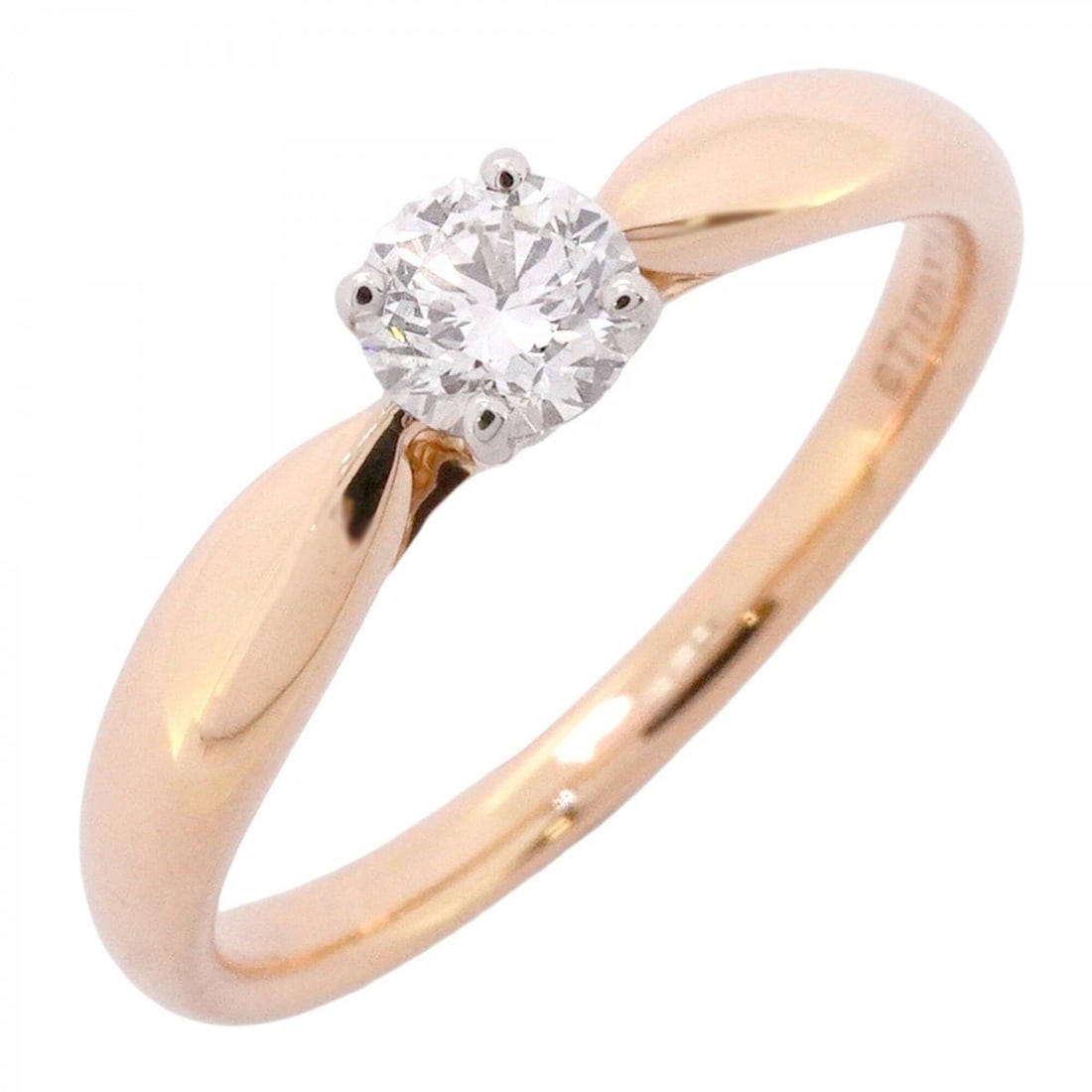 Tiffany & Co. Harmony Ring, 1PD (18KPG) Pink Gold, Pt950 Platinum, 0.23ct Diamond, Size 9 (Women's) (1 of 8)