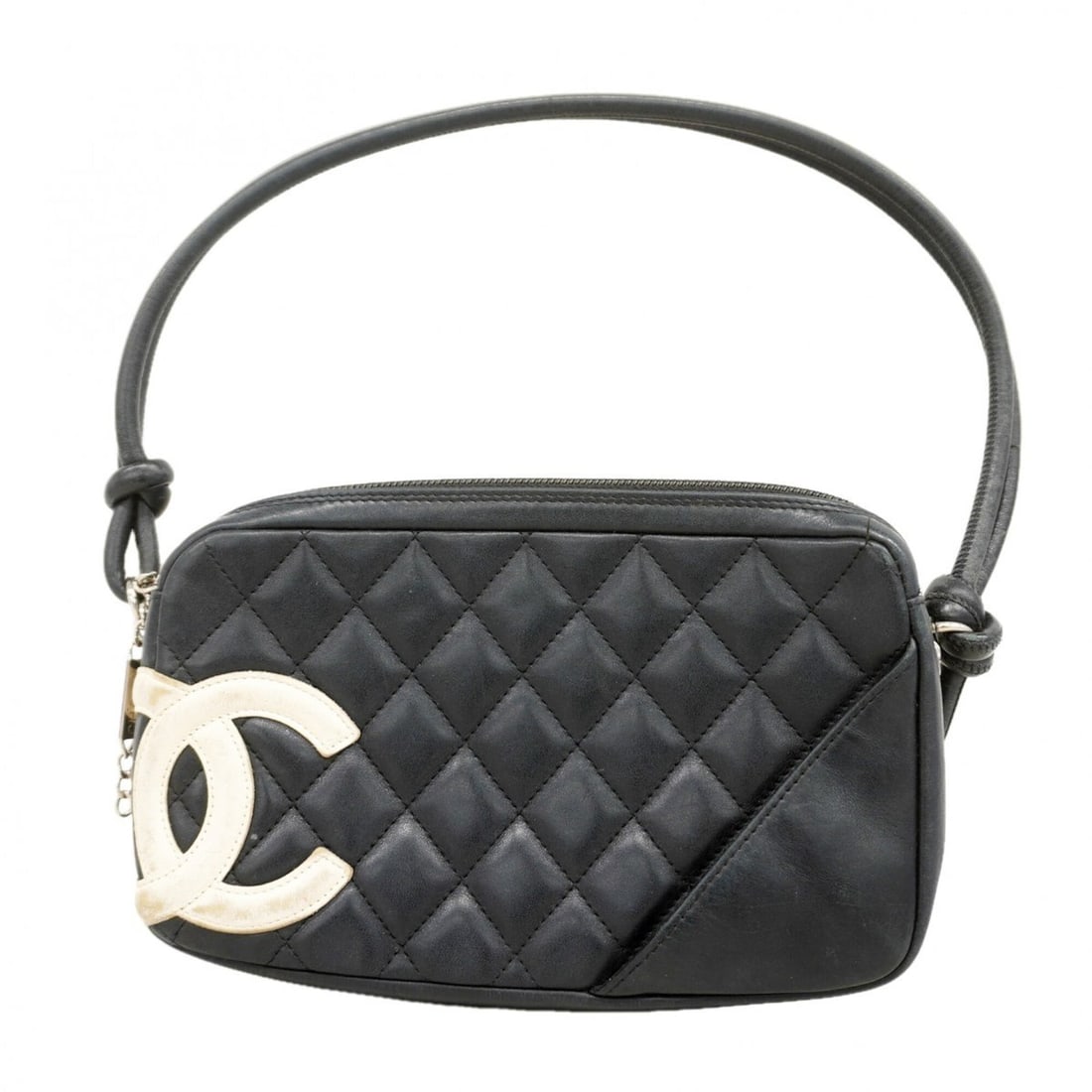 Chanel Cambon Lambskin Handbag, Black and White, Women's: --- Catalog ---Category: SizeSize (HxWxD): 12.5cm x 20.5cm x 3.5cm / 4.92'' x 8.07'' x 1.37''Category: DesignType: HandbagColor: Black, WhiteGender: WomenMaterial: Leather Hardware Color: SilverLeathe