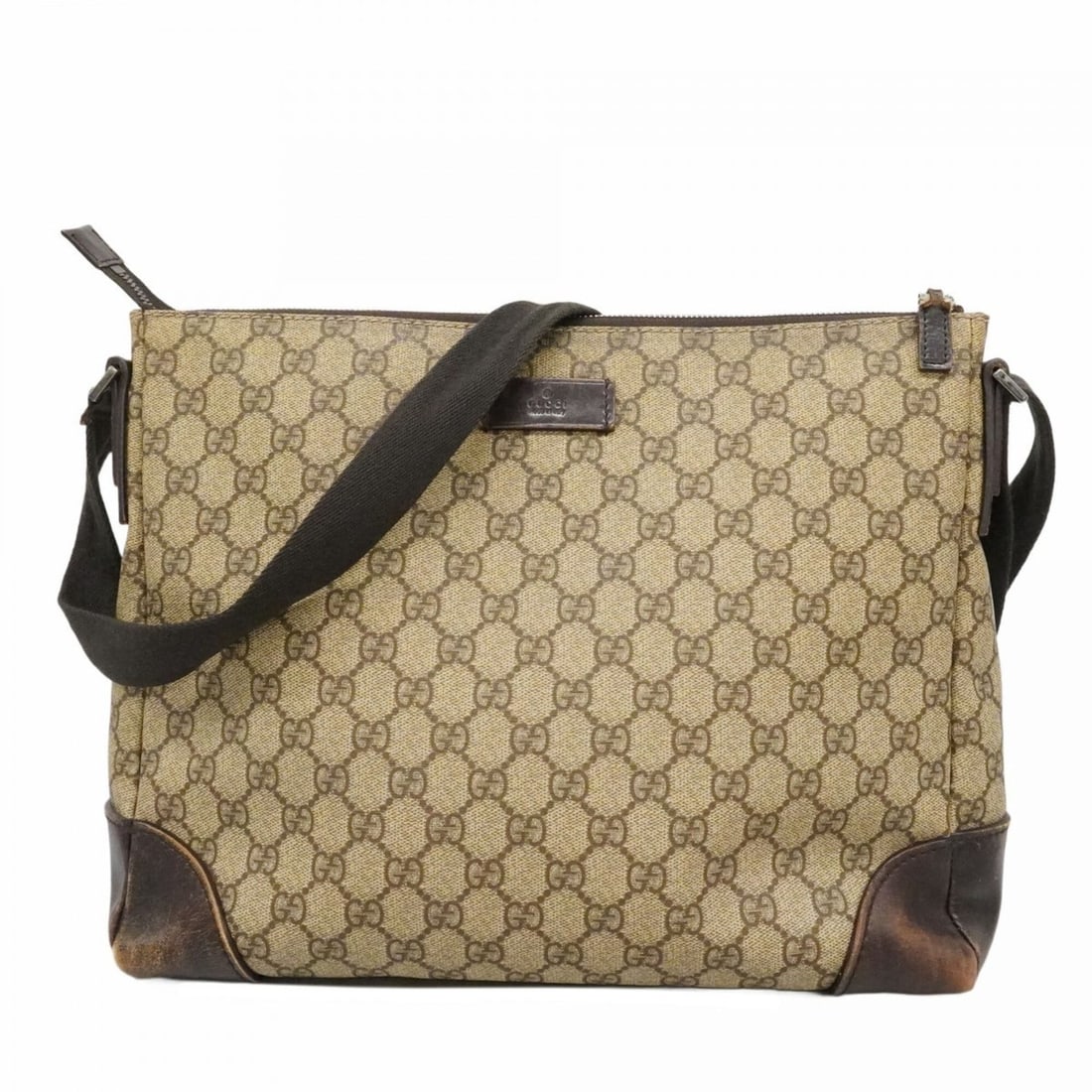 Gucci GG Supreme Shoulder Bag 110054 Brown Women's: --- Catalog ---Category: SizeSize (HxWxD): 27cm x 33.5cm x 10cm / 10.62'' x 13.18'' x 3.93''Category: DesignType: Shoulder bagColor: BrownGender: WomenMaterial: PVC Hardware Color: SilverCategory: Gen