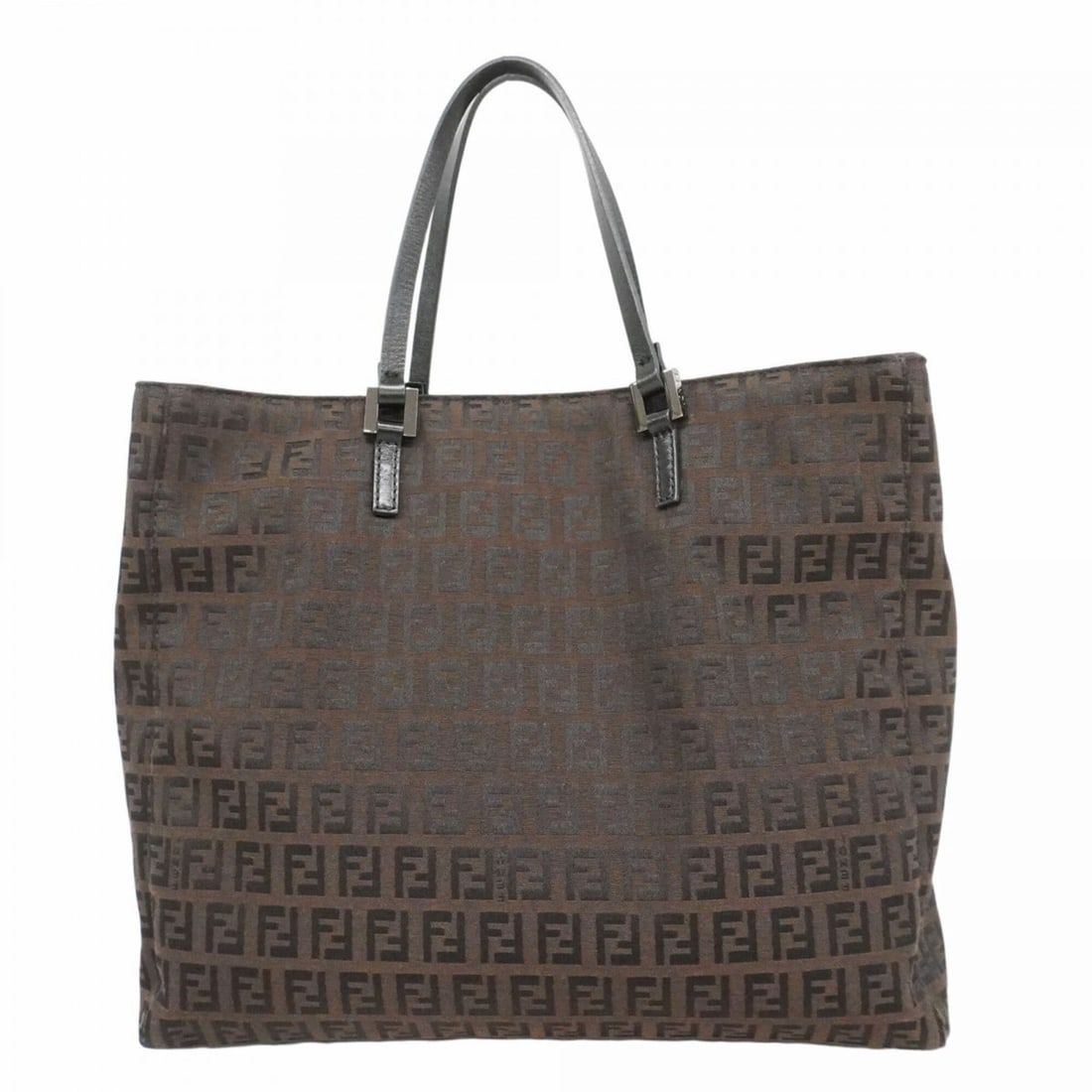 Fendi Zucchino Nylon Canvas Handbag, Brown, Women's: --- Catalog ---Category: SizeSize (HxWxD): 27.5cm x 30cm x 9cm / 10.82'' x 11.81'' x 3.54''Category: DesignType: HandbagColor: BrownGender: WomenMaterial: Nylon canvas Hardware Color: SilverCategory: 