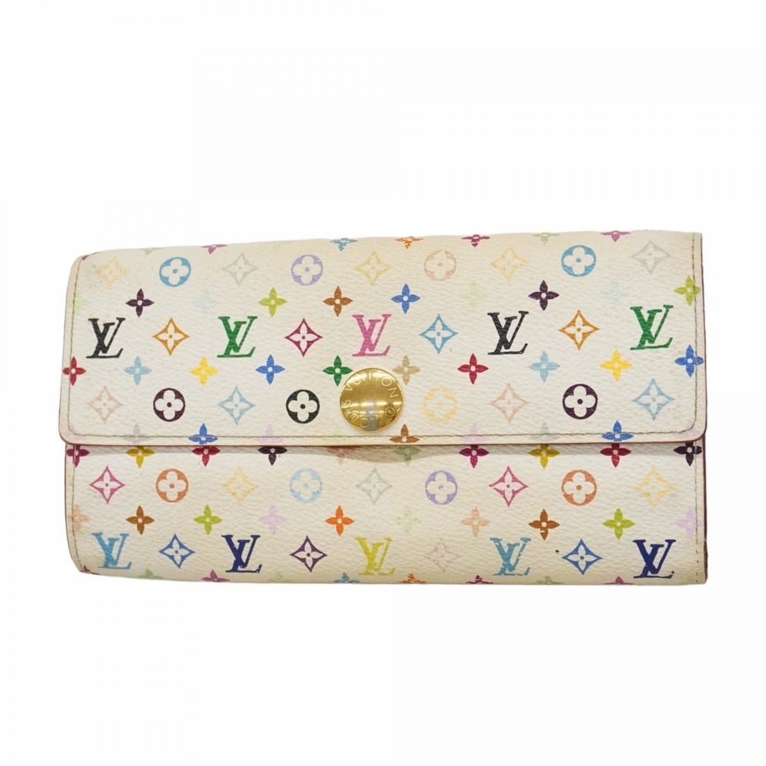 Louis Vuitton Monogram Multicolor Portefeuille Sarah Long Wallet M93744 Blanc Rich Ladies: --- Catalog ---Category: SizeSize (HxWxD): 10cm x 18.5cm x 2cm / 3.93'' x 7.28'' x 0.78''Category: DesignType: Long wallet (bi-fold)Color: Blanc, LitchiGender: WomenCategory: GeneralMPN: M93744Brand: 