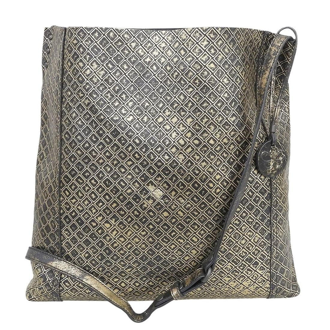 BOTTEGA VENETA Intreccio Mirage Shoulder Bag for Women, Black x Gold, B00958802D. (Shoulder bag,: --- Catalog ---Category: SizeSize (HxWxD): 30.5cm x 30.5cm x 6cm / 12'' x 12'' x 2.36''Category: DesignType: Shoulder bagColor: Black, GoldGender: WomenMaterial: Leather Category: GeneralBrand: Botteg