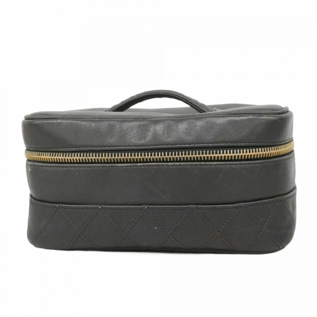 Chanel Bicolore Leather Handbag/Vanity Bag, Black, for Women: --- Catalog ---Category: SizeSize (HxWxD): 10cm x 20cm x 14cm / 3.93'' x 7.87'' x 5.51''Category: DesignType: Vanity bagColor: BlackGender: WomenMaterial: Leather Hardware Color: GoldCategory: General