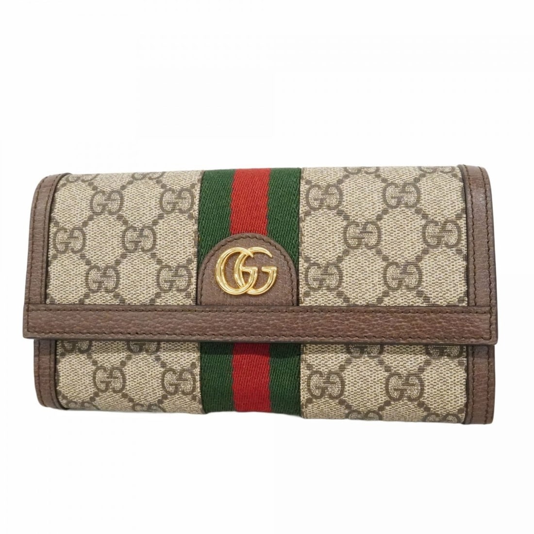 Gucci Ophidia Long Wallet 523153 Beige Brown Women's (1 of 16)