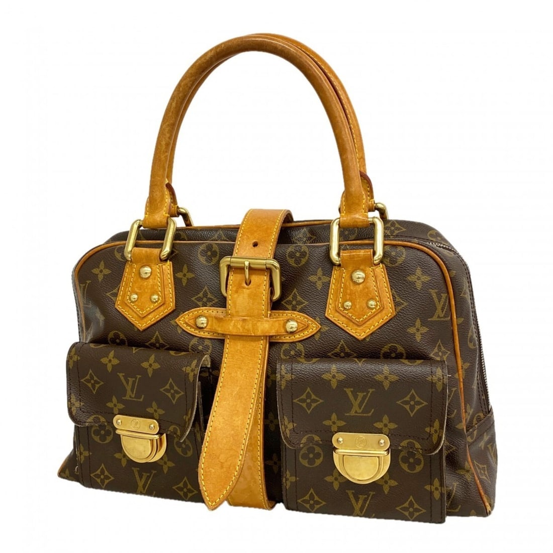 Louis Vuitton Monogram Manhattan GM Handbag M40025 Brown Women's (1 of 14)
