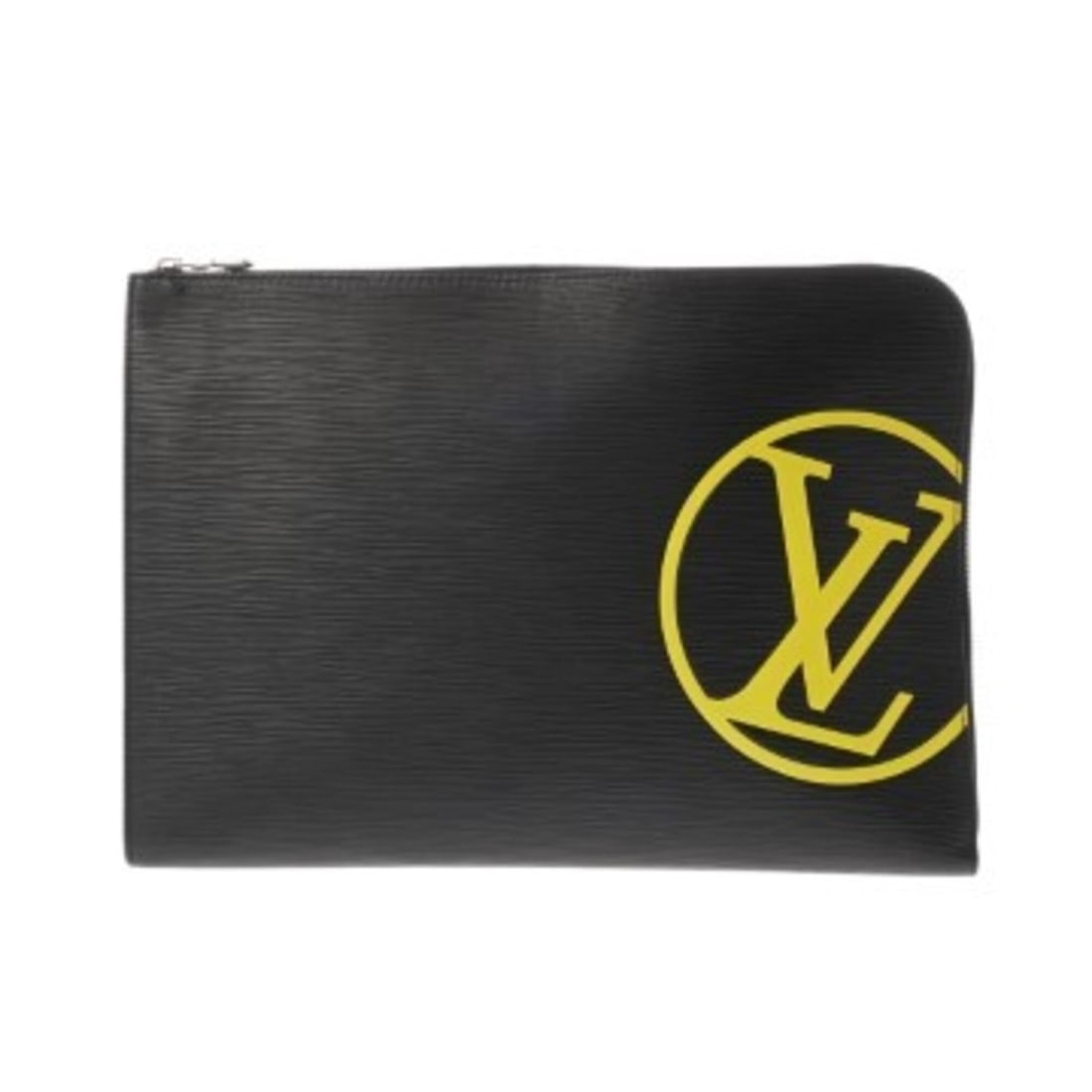 LOUIS VUITTON Louis Vuitton Epi Pochette Jour GM LV Circle Noir M68198 Women's Clutch Bag AB Rank (1 of 13)