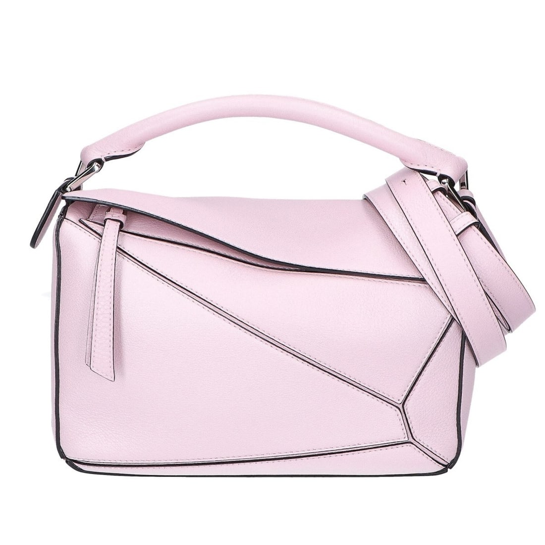 LOEWE (Loewe) 322.81.S21 Puzzle Bag Small 2-Way Shoulder Bag/Handbag, Icy Pink, Women's, Excellent: --- Catalog ---Category: SizeSize (HxWxD): 16.5cm x 24cm x 10.5cm / 6.49'' x 9.44'' x 4.13''Category: DesignType: Handbag, Shoulder bagColor: PinkGender: WomenMaterial: Leather Leather/Fur Type: Calfs