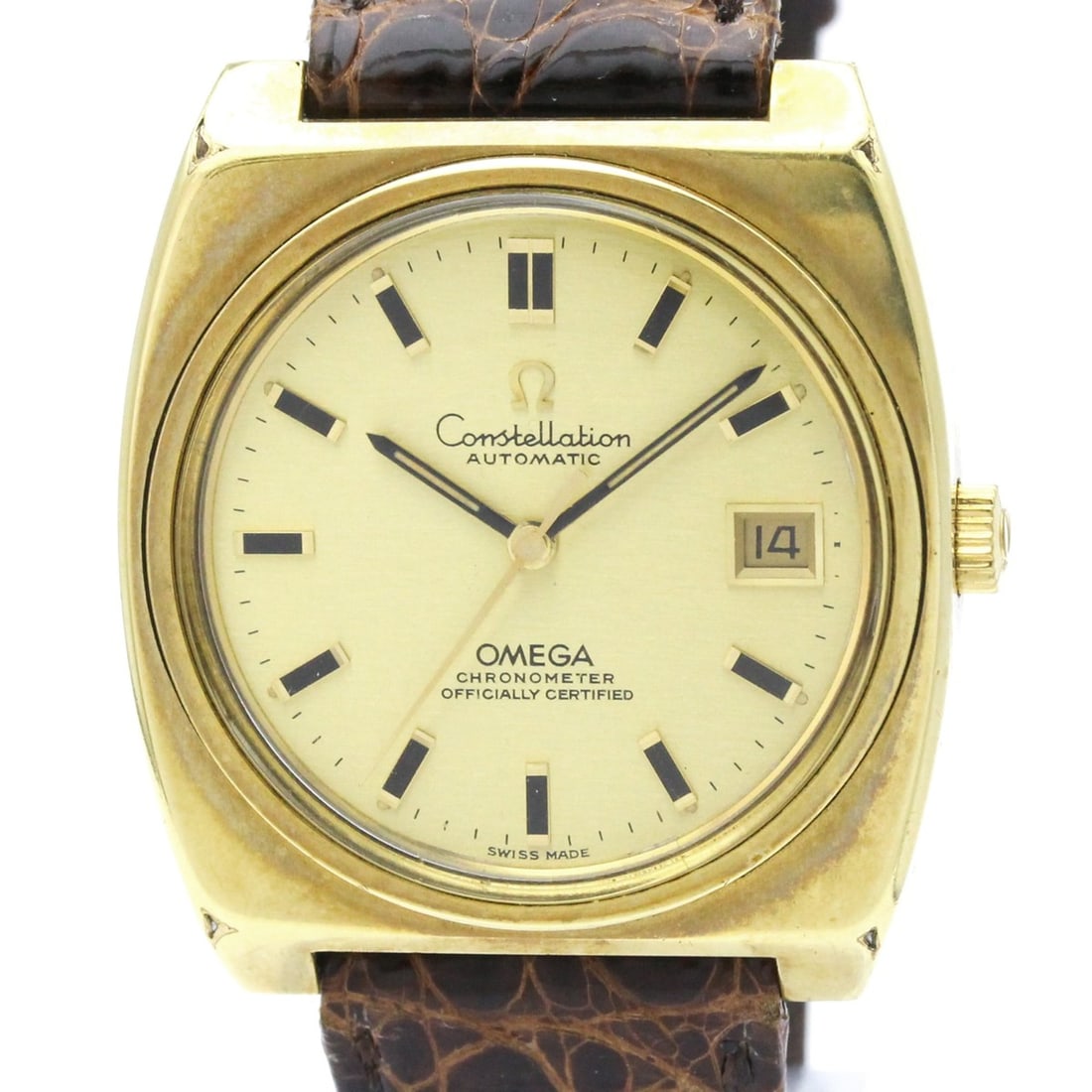 OMEGA Constellation Cal 1001 Gold Plated Automatic Mens Watch 166.063 Vintage (1 of 10)
