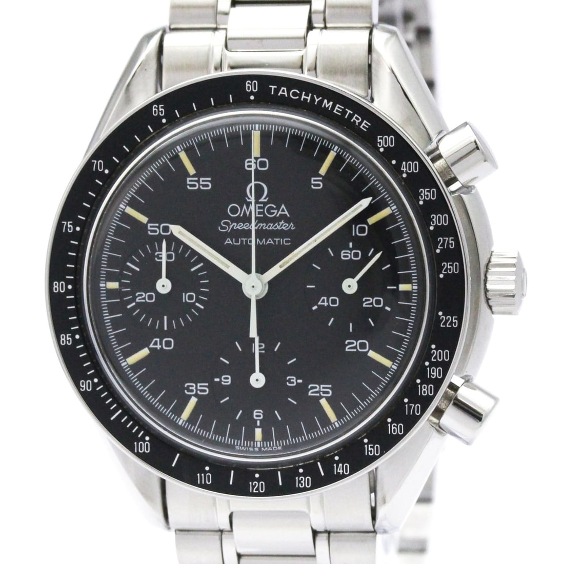OMEGA Speedmaster Automatic Steel Mens Watch 3510.50 Polished: --- Catalog ---Category: SizeCase Diameter: 39mm / 1.54''Category: DesignType: WristwatchStyle: SportGender: MenColor (Dial): BlackMaterial (Band): Stainless steelMaterial (Case): Stainless steelCateg