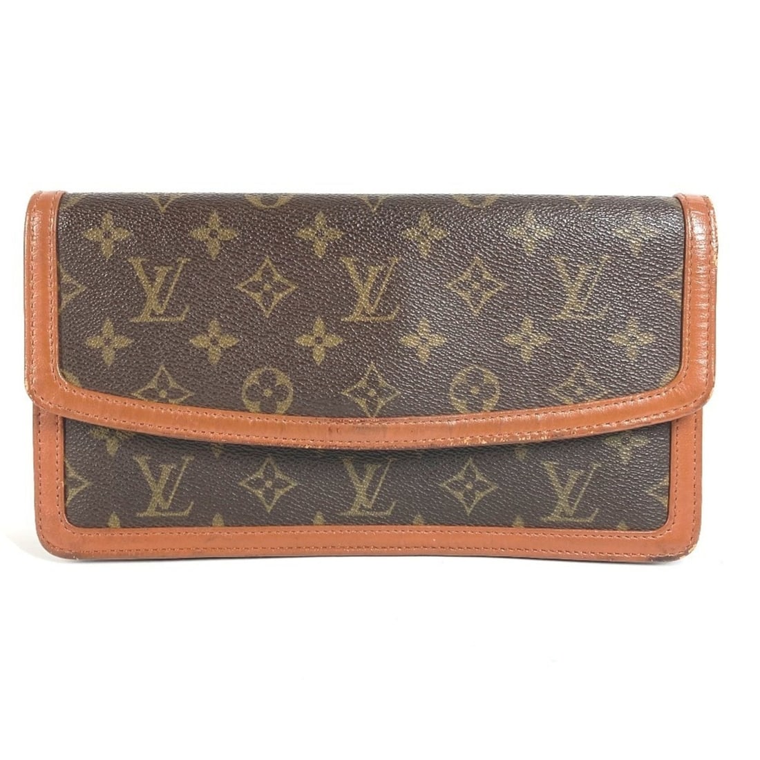 LOUIS VUITTON M51812 Monogram Pochette Dam PM Handbag Pouch Clutch Bag Flap Canvas Men's Women's: --- Catalog ---Category: SizeSize (HxWxD): 14.5cm x 26cm x 6cm / 5.7'' x 10.23'' x 2.36''Category: DesignType: Clutch bag, Handbag, Pochette, PouchColor: BrownGender: Men,WomenMaterial: Monogram Categ