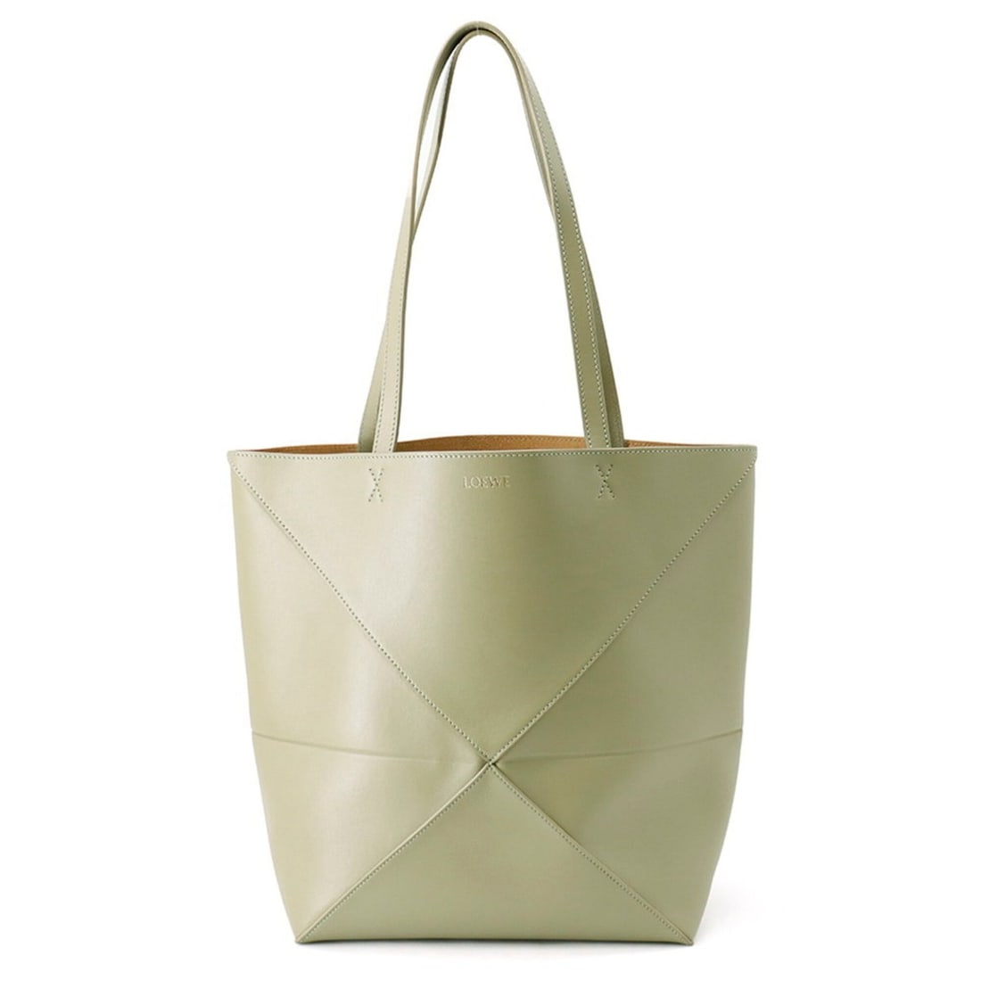 Loewe Puzzlefold Tote Leather Bag A657G50X01 LOEWE Handbag: --- Catalog ---Category: SizeSize (HxWxD): 31cm x 26cm x 14.5cm / 12.2'' x 10.23'' x 5.7''Category: DesignType: Handbag, Tote bagColor: Moss greenGender: Women,MenMaterial: Leather Category: GeneralMP