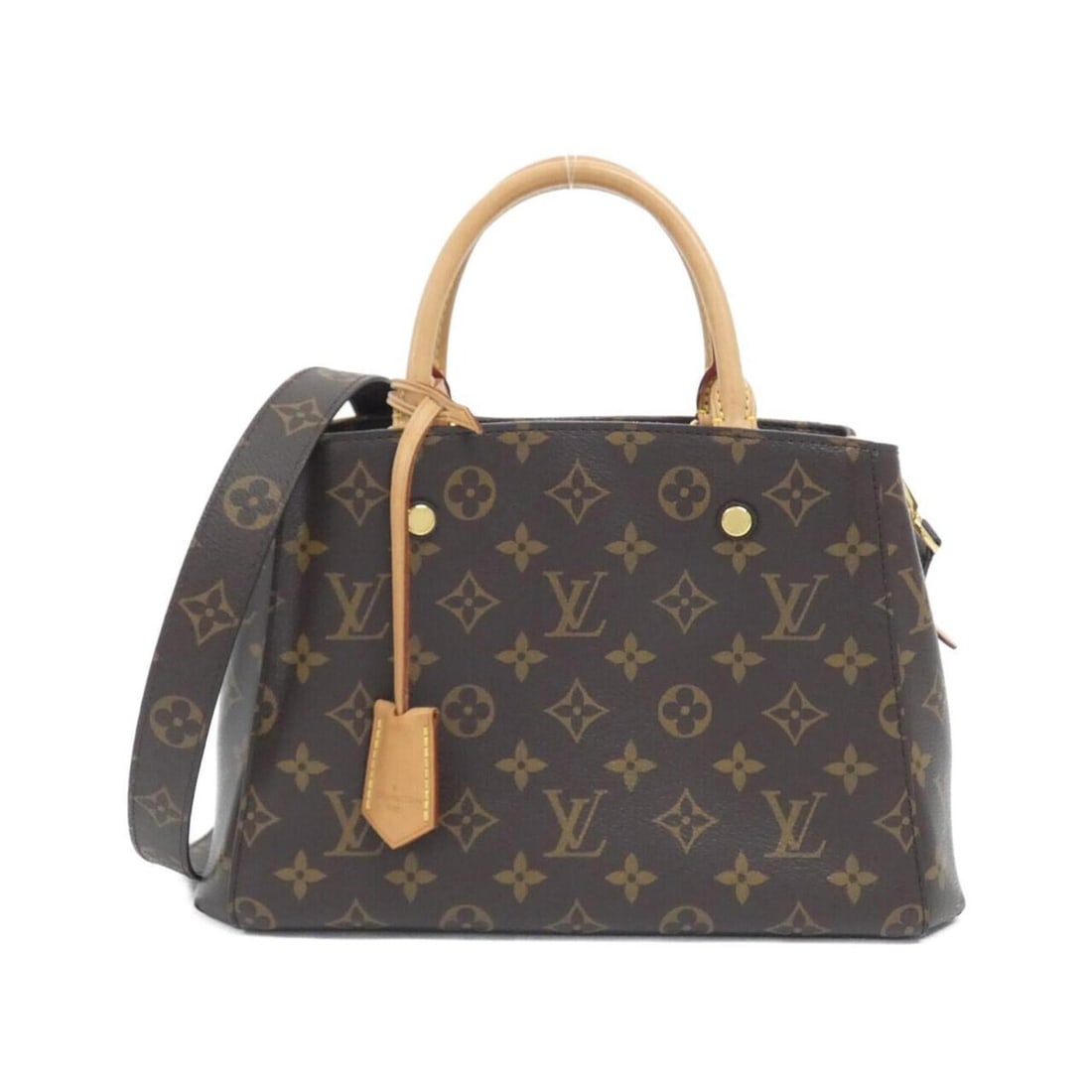 Louis Vuitton Monogram Montaigne BB M41055 Handbag: --- Catalog ---Category: SizeSize (HxWxD): 20cm x 29cm x 13cm / 7.87'' x 11.41'' x 5.11''Category: DesignType: HandbagColor: MarronGender: Men,WomenMaterial: Coated canvas Hardware Color: