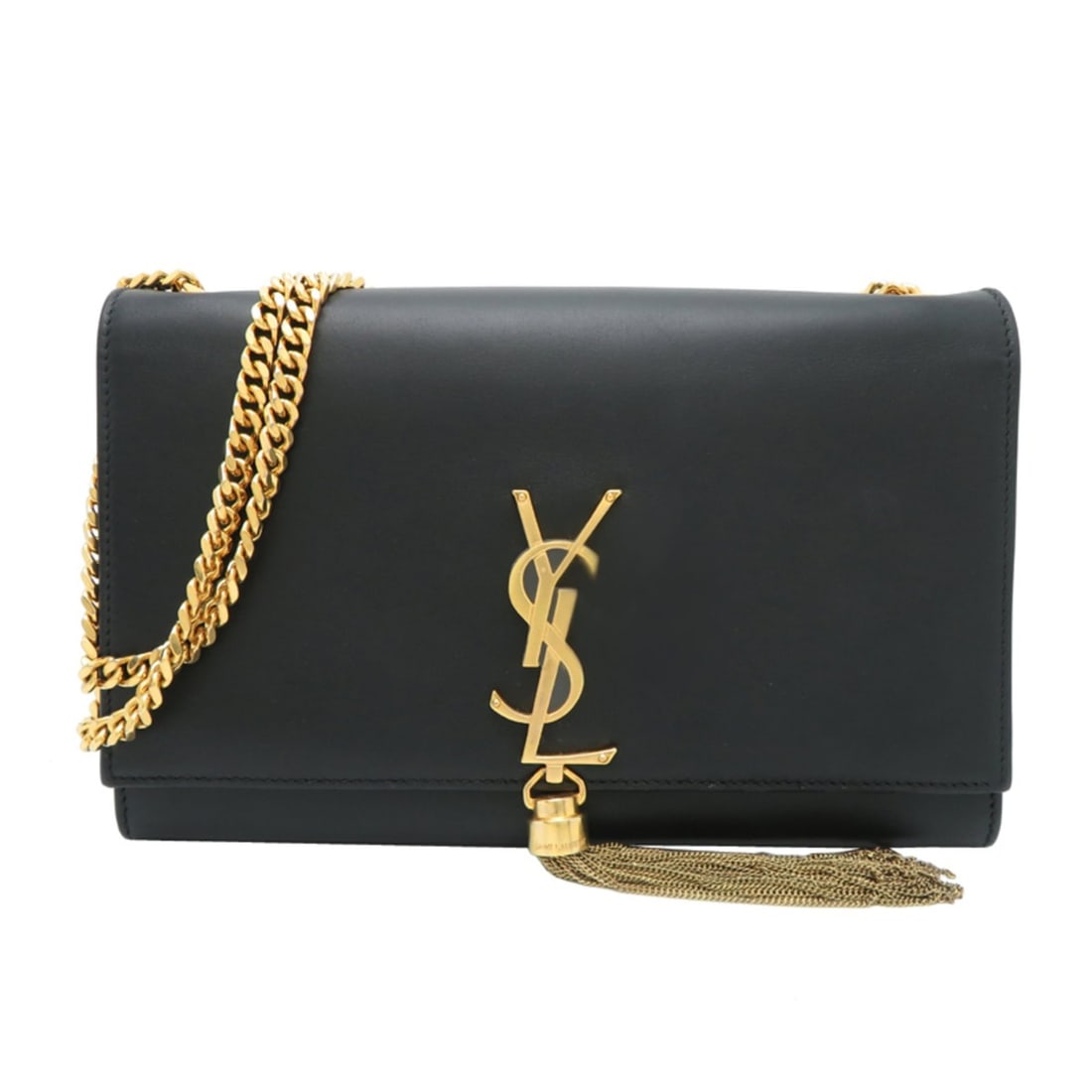 Saint Laurent Kate Chey Shoulder Bag for Women, 354119, Leather, Black (1 of 11)